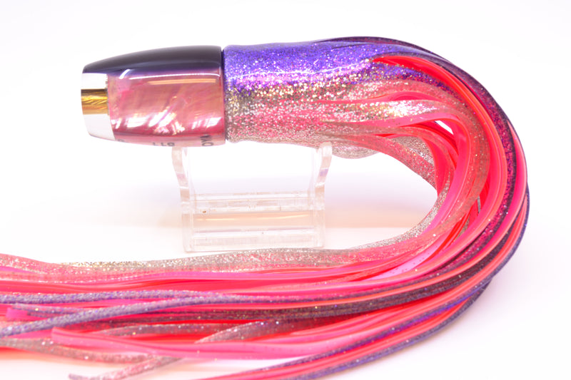 Koya Lures Pink MOP Purple Back JP 511 9" 4oz Skirted Purple-Silver/Pink