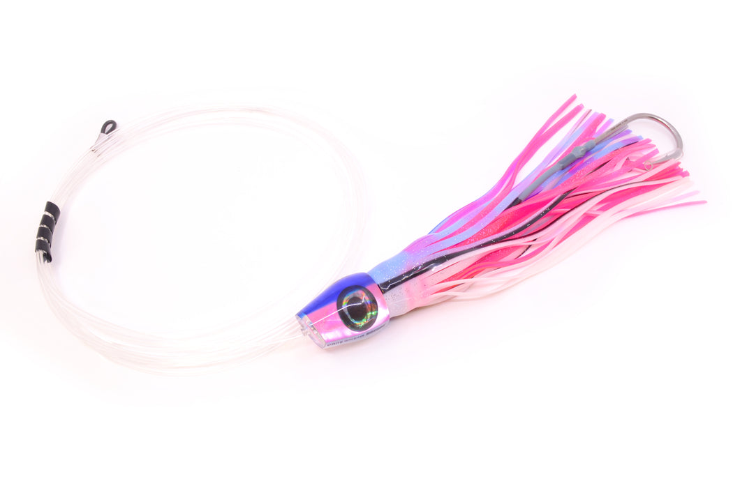 Moyes Lures Pink MOP Blue Back Medium Sumo 12" 6.8oz Skirted Gay Bob Pre-Rigged