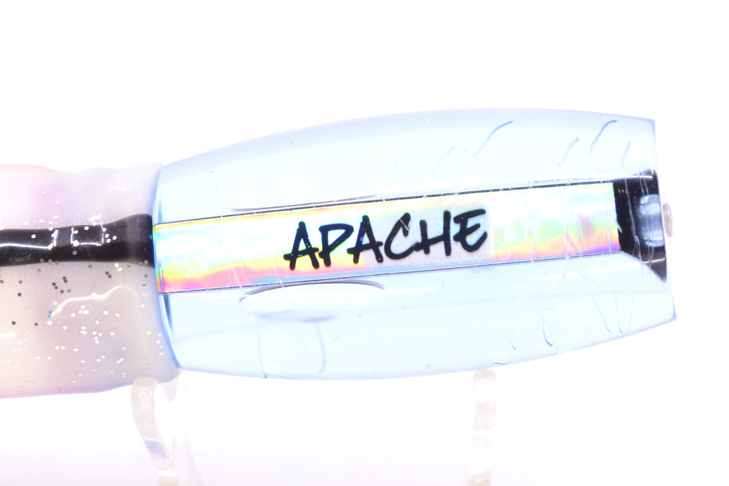 Bonze Lures Ice Blue Mirror Red Eyes Apache 9" 5.2oz Skirted Gay Bob *SCRATCHED*