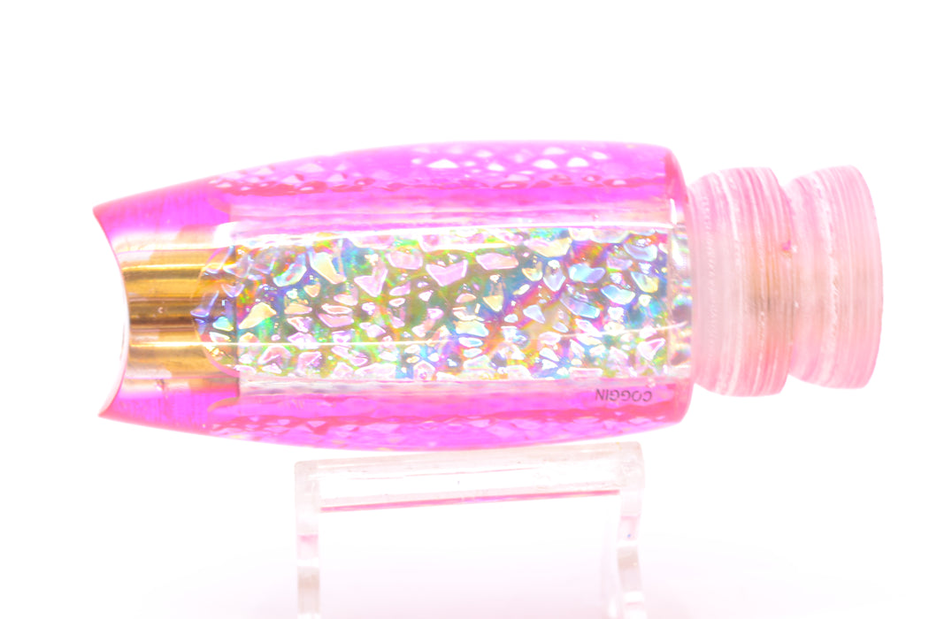 Coggin Lures Ice Rainbow Dichro Pink Back 4-Hole Lightweight Copalure Scoop 12" 5oz