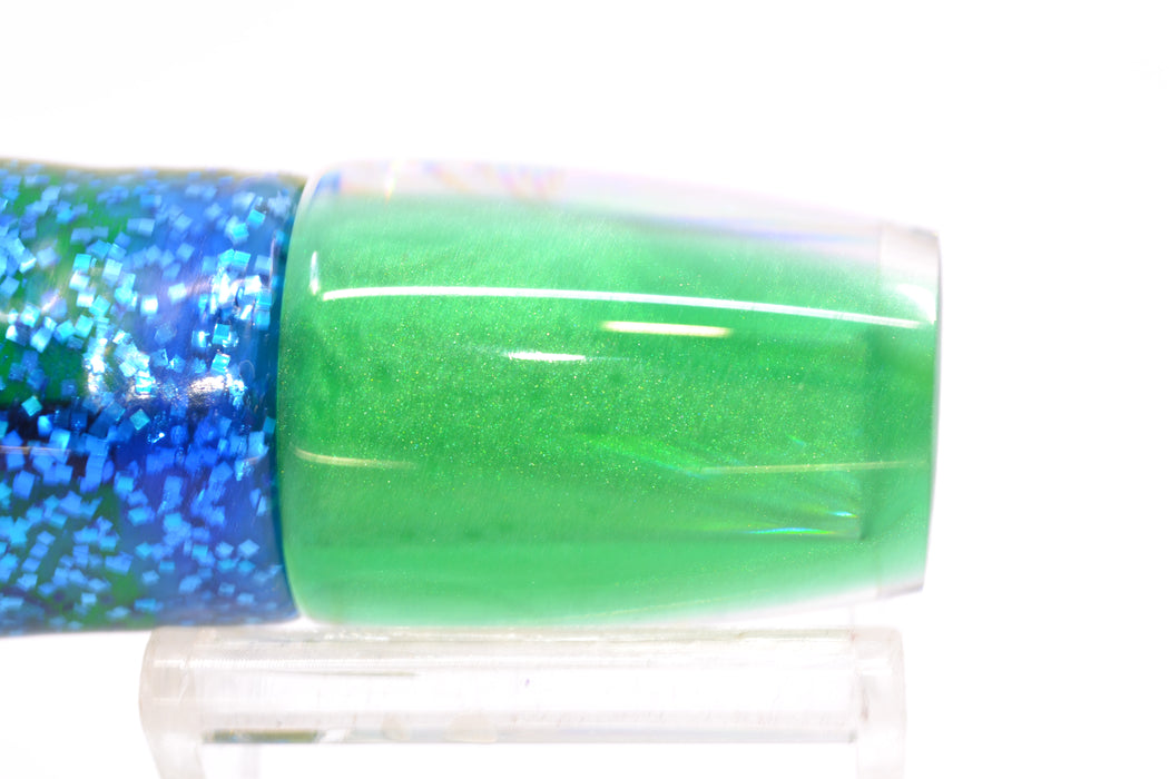 Koya Lures Silver Starburst Green Pearl Back JP 511 9" 4oz Skirted Blue-Green-Chart GZE