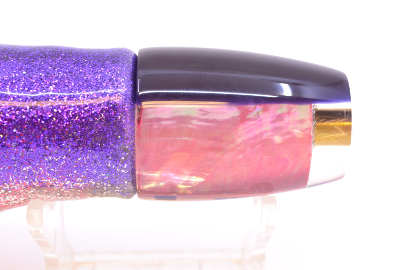 Koya Lures Pink MOP Purple Back JP 511 9" 4oz Skirted Purple-Silver/Pink