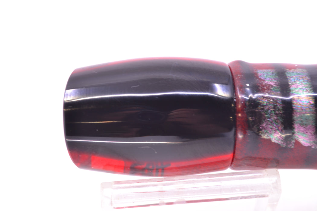 Marlin Magic Red MOP Black Back Red Eyes Small Ruckus 9" 5oz Skirted Red Aurora GZE