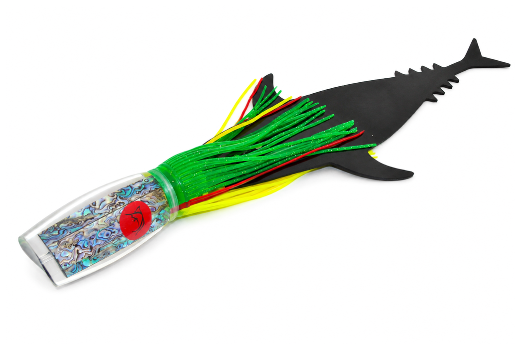 Bonze Lures/Grander Marlin Tackle Bankwalker + D-Flap Teaser Combo Green-Red-Chart