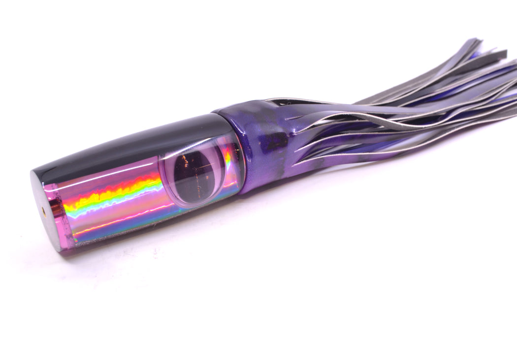 Koya Lures Purple Rainbow Black Back Doll Eyes Hard Head 12" 7oz FT Vinyl Grape Juice