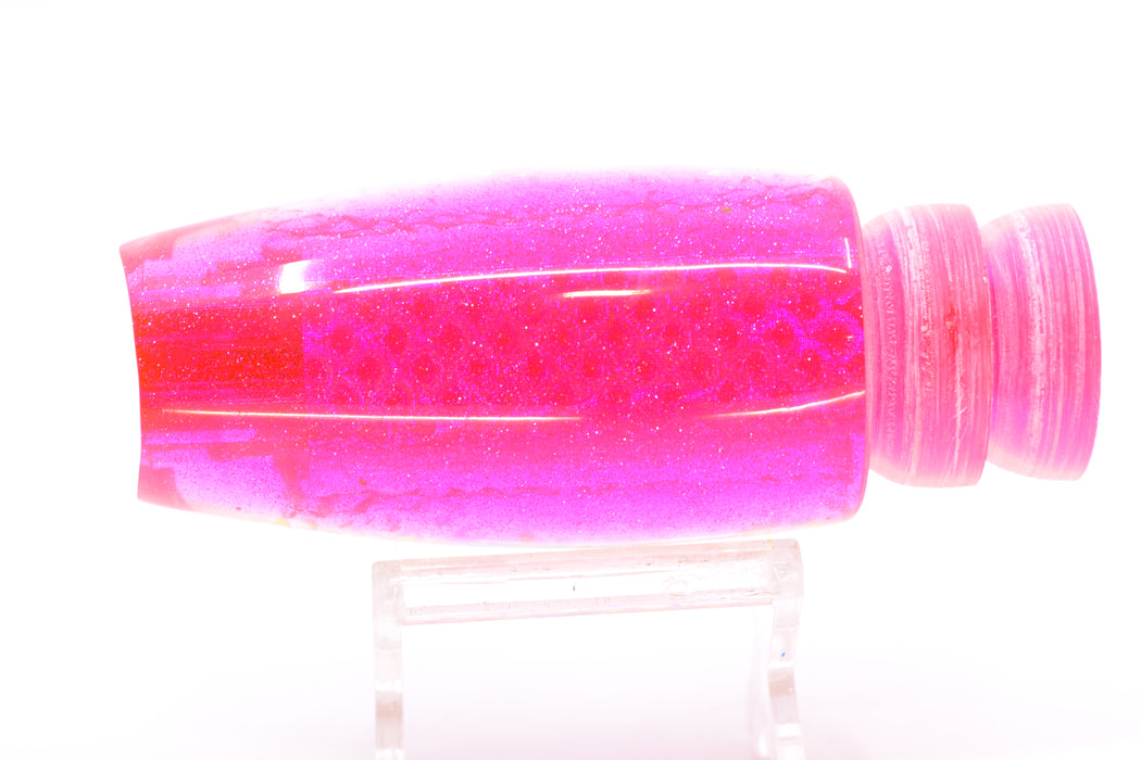 Coggin Lures Ice Rainbow Dichro Pink Back 4-Hole Lightweight Copalure Scoop 12" 5oz