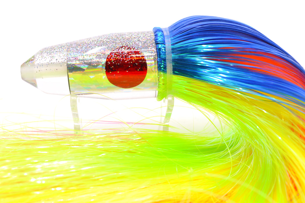 TANTRUM Lures Silver Rainbow Silver Back Medium Bullet 9" 7oz Strobez Royal Blue-Green GZE