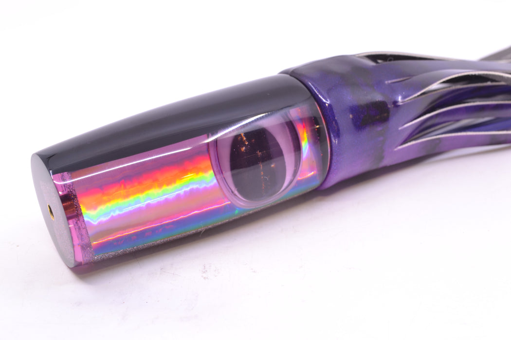 Koya Lures Purple Rainbow Black Back Doll Eyes Hard Head 12" 7oz FT Vinyl Grape Juice
