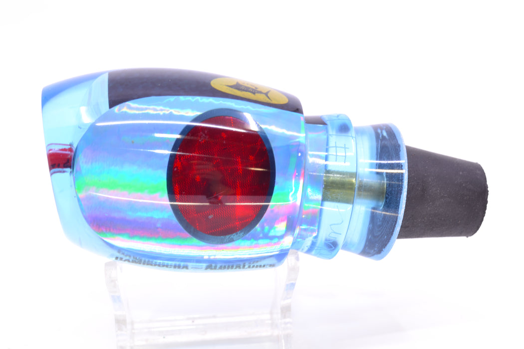 Aloha Lures Ice Blue Rainbow Black Back Red Eyes Bamboocha 12" 6.7oz GZE