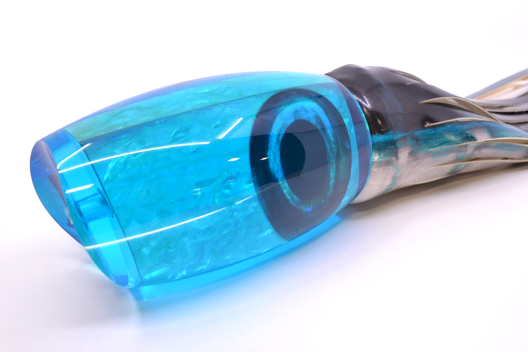 Moyes Lures Ice Blue Awabi Taxi Eyes XL Argus Teaser 25.5oz FT Vinyl Blue Drip