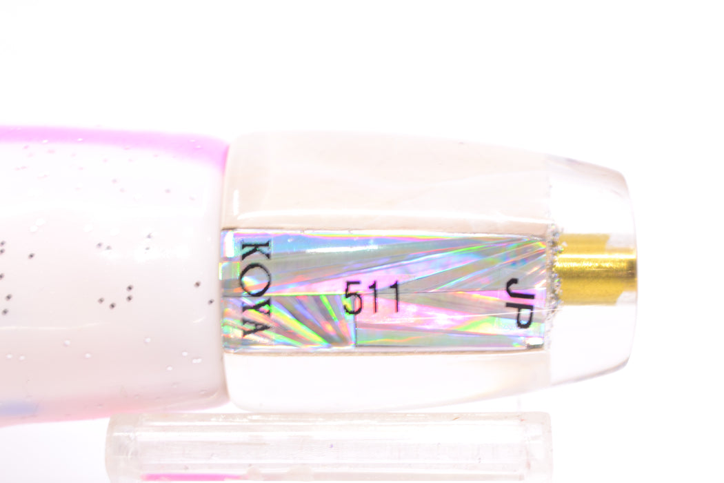 Koya Lures White MOP-Silver Starburst JP 511 9" 4oz Skirted Pink Salmon GZE