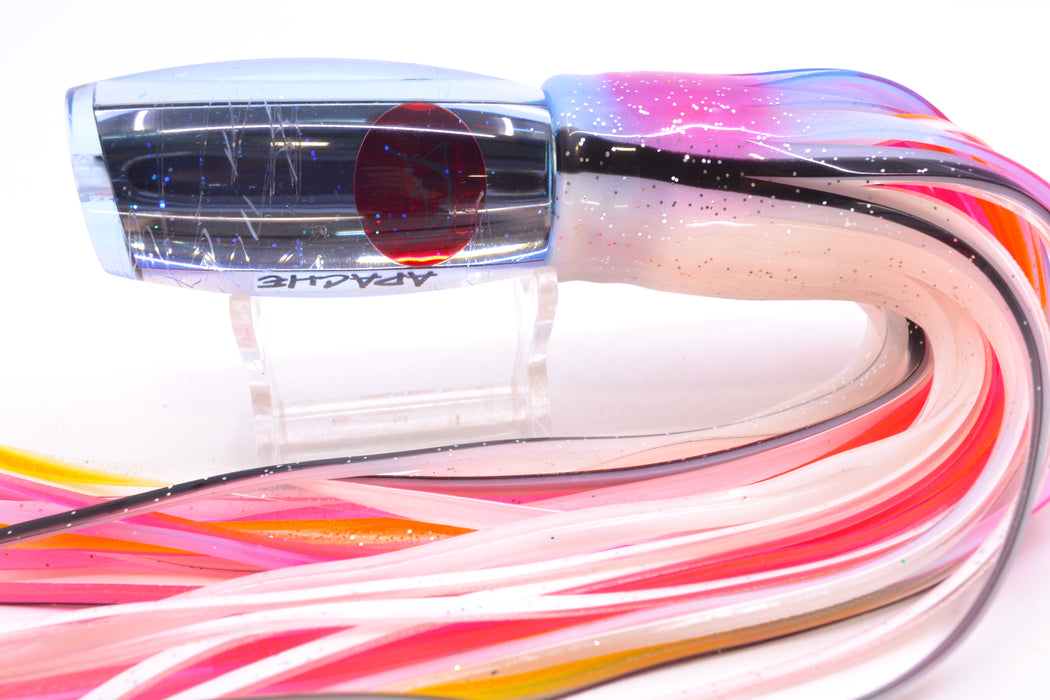 Bonze Lures Ice Blue Mirror Red Eyes Apache 9" 5.2oz Skirted Gay Bob *SCRATCHED*