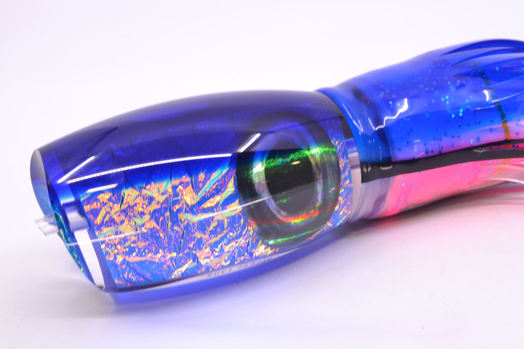 Moyes Lures Blue-Pink Dichro Blue Back 1305 16" 16.5oz Skirted Blue Skipjack