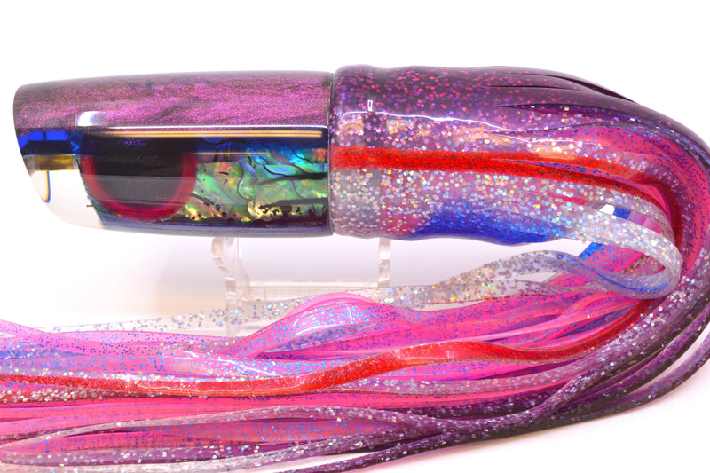 Ali'i Kai Lures "Skipjack" Blue-Purple Abalone Purple-Blue Back Nifty 50 14" 6.5oz Skirted *The People's Pick*