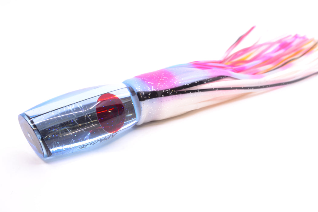 Bonze Lures Ice Blue Mirror Red Eyes Apache 9" 5.2oz Skirted Gay Bob *SCRATCHED*
