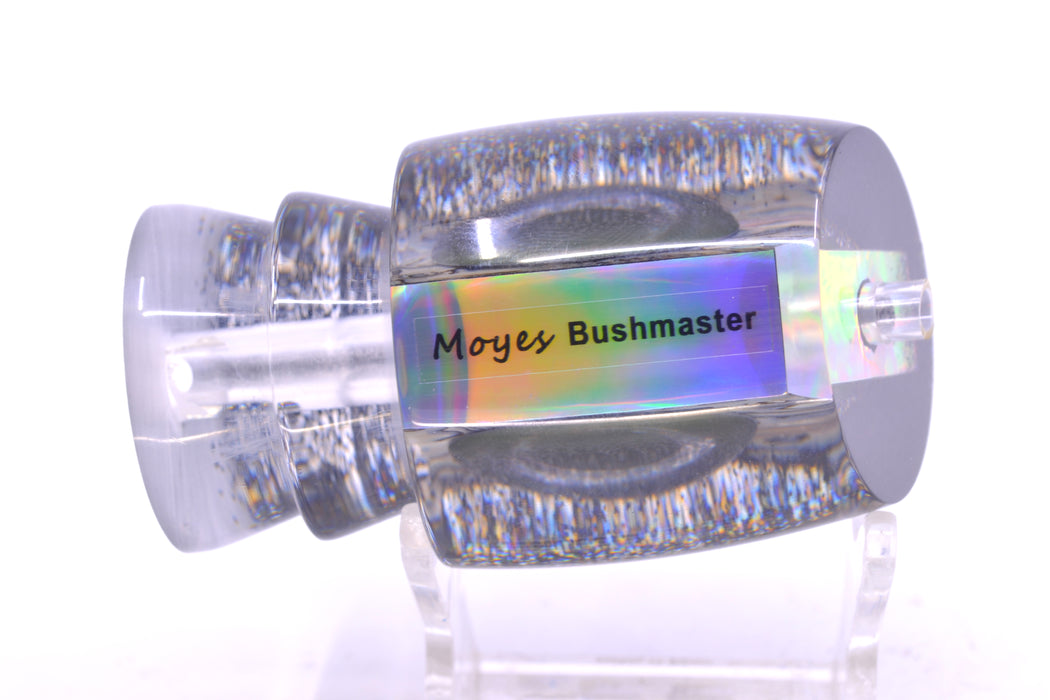 Moyes Lures Paua Shell Black Speckled Back Taxi Eyes Bushmaster 12" 5.5oz