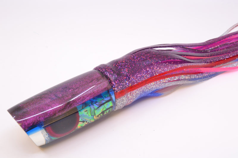 Ali'i Kai Lures "Skipjack" Blue-Purple Abalone Purple-Blue Back Nifty 50 14" 6.5oz Skirted *The People's Pick*