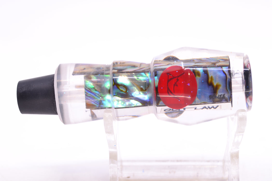 Bonze Lures Paua Shell Red Eyes Eyes Outlaw 7" 1oz