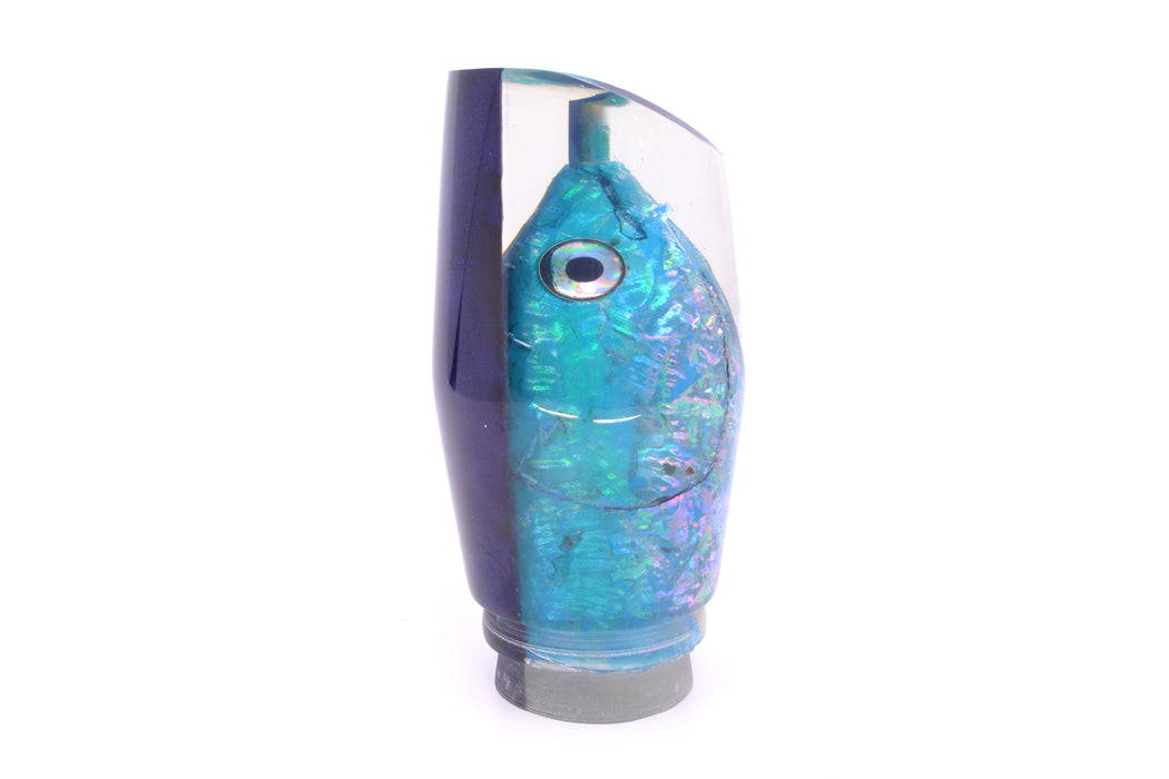 Ali'i Kai Lures Ice Blue Awabi Shell Blue Back Fish Head Torta Teaser 27.5oz