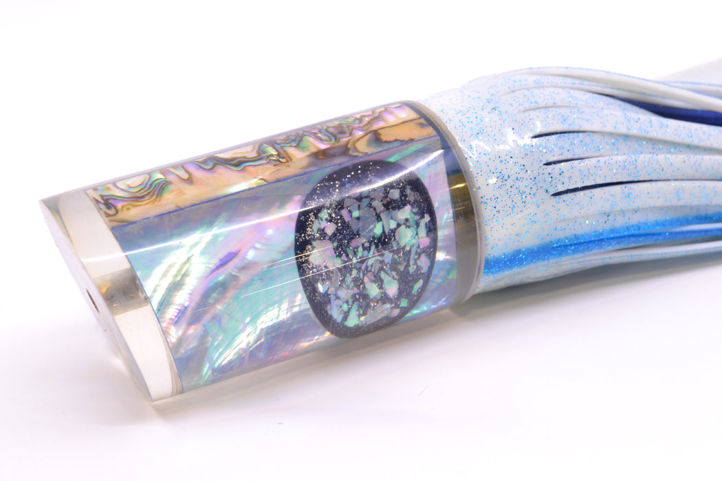 Ohsnap Lures Ice Blue MOP White Abalone Back XL Tube 12" 10oz Skirted New Pre-Owned GZE