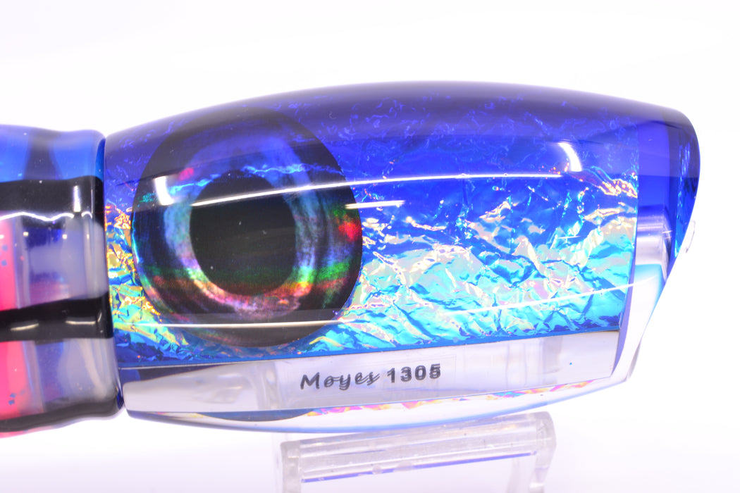 Moyes Lures Blue-Pink Dichro Blue Back 1305 16" 16.5oz Skirted Blue Skipjack