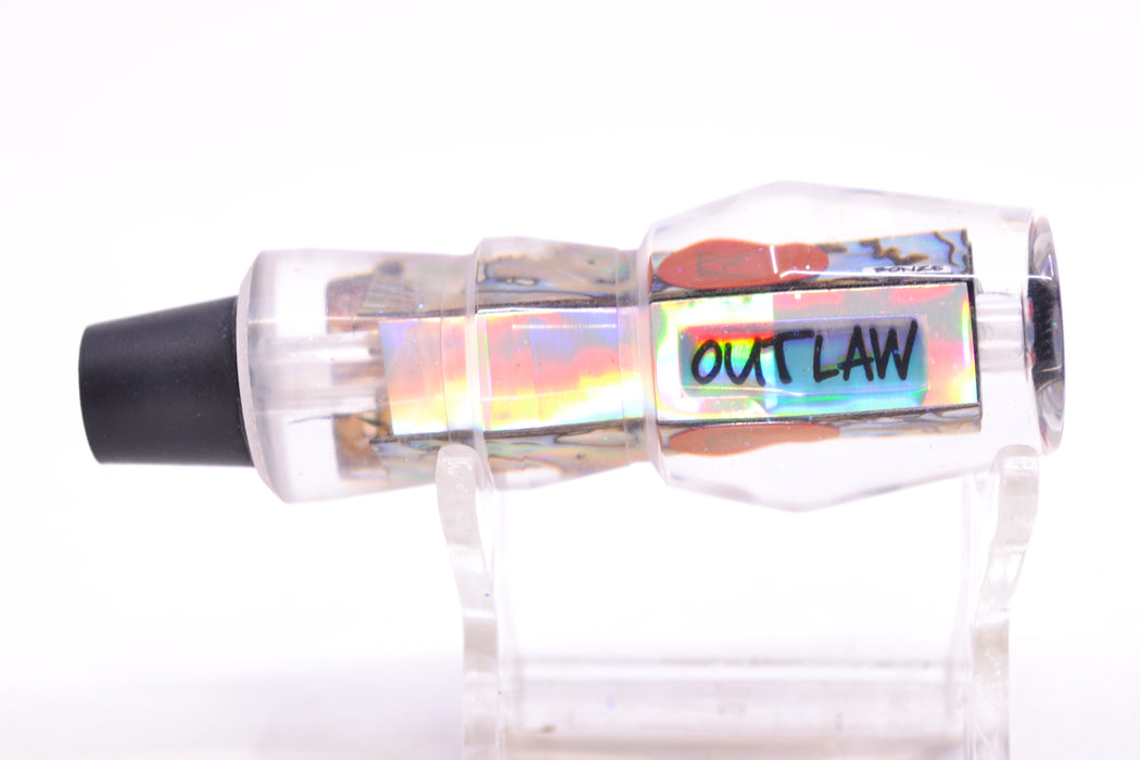 Bonze Lures Paua Shell Red Eyes Eyes Outlaw 7" 1oz