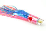 Tanigawa Lures Pink MOP Red Eyes Small Slant 7" 4oz Skirted Blue-Pink