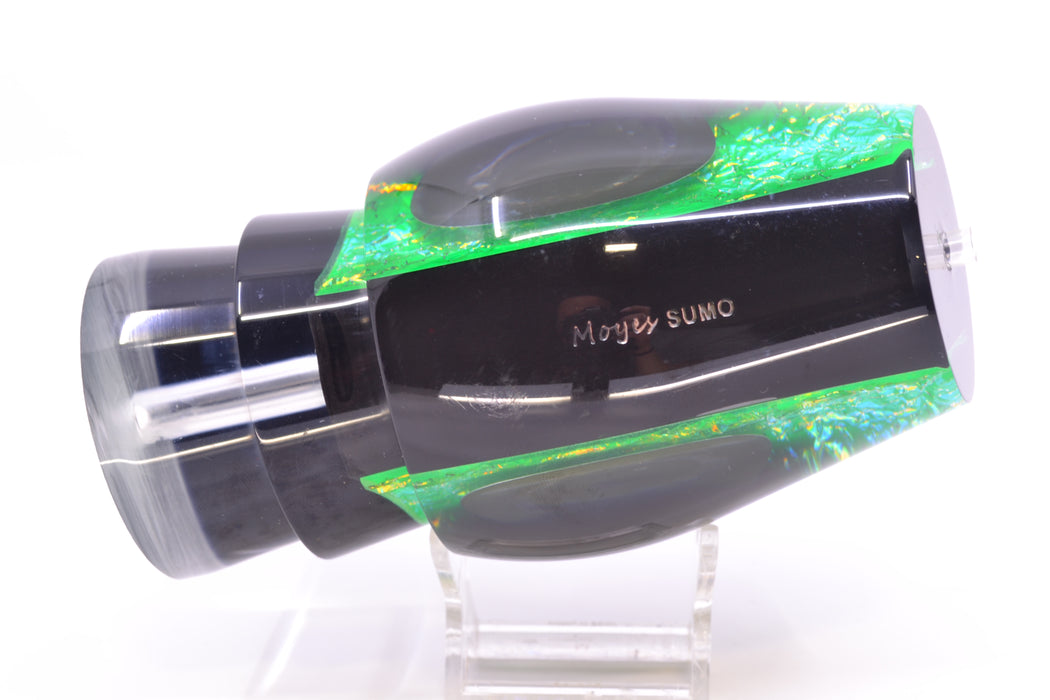 Moyes Lures Green-Orange Dichro Black Back Taxi Eyes Sumo Teaser 22oz