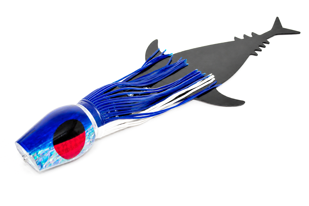 Moyes Lures/Grander Marlin Tackle Sumo + D-Flap Teaser Combo Blue-White