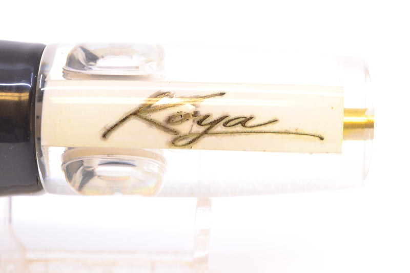 Koya Lures Ice Rainbow Scale White Pearl Hard Head 9" 4oz Skirted White Aurora