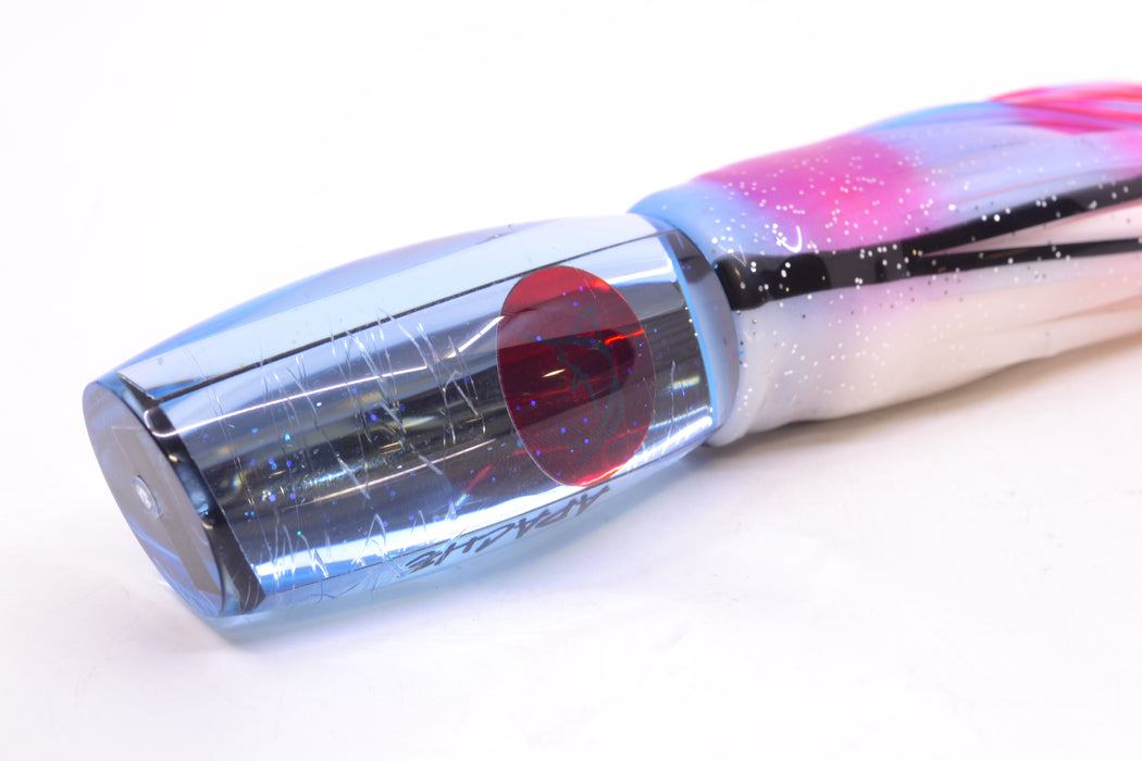 Bonze Lures Ice Blue Mirror Red Eyes Apache 9" 5.2oz Skirted Gay Bob *SCRATCHED*