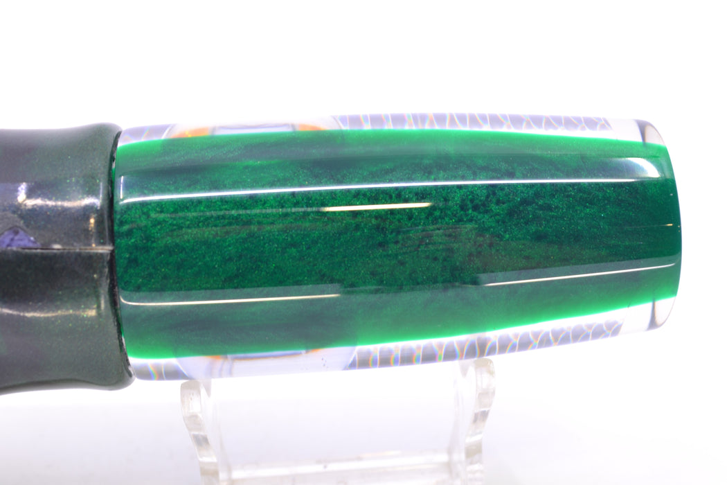 Koya Lures Rainbow Scale Green Back Doll Eyes Hard Head 12" 7oz FT Vinyl
