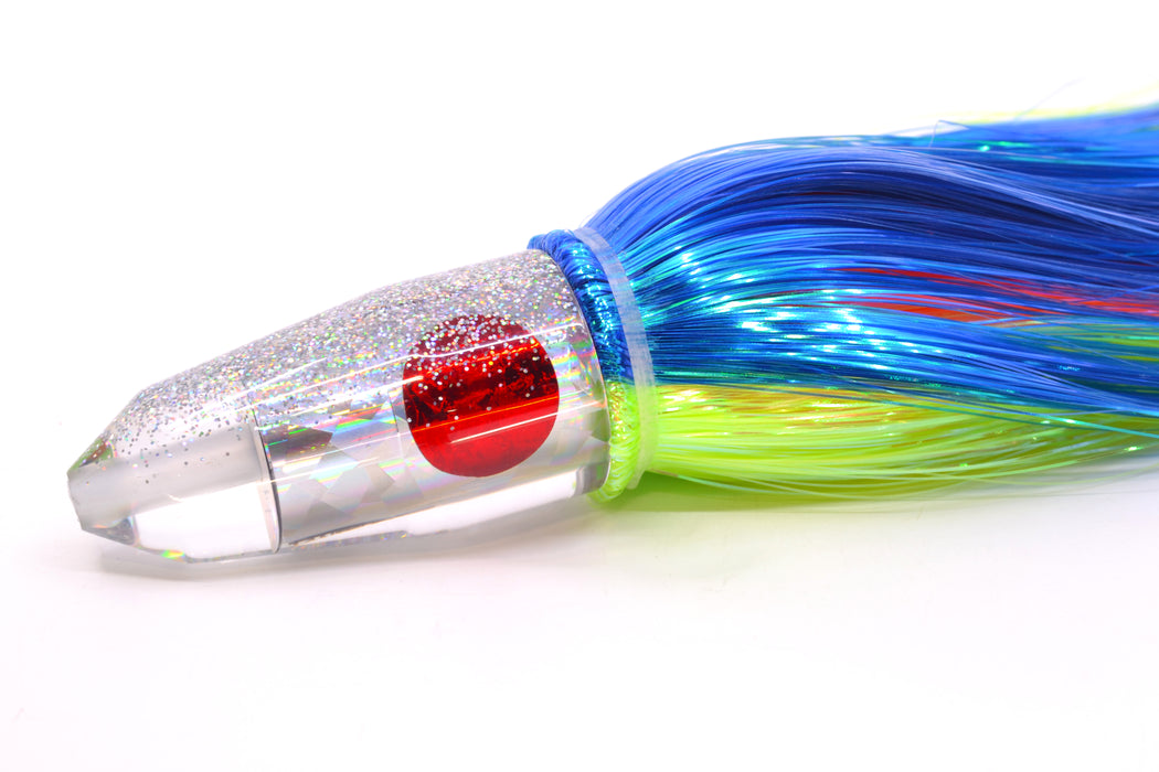 TANTRUM Lures Silver Rainbow Silver Back Medium Bullet 9" 7oz Strobez Royal Blue-Green GZE