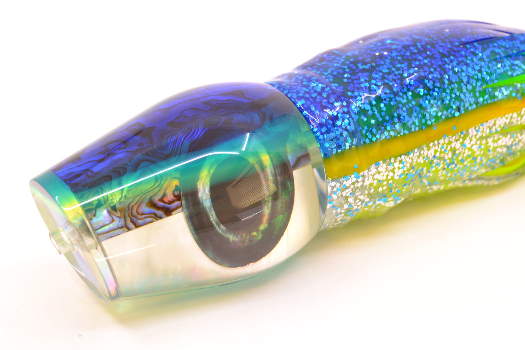 Moyes Lures Yellowfin Paua-MOP Blue-Yellow Back Large Sumo 14" 13.8oz Skirted