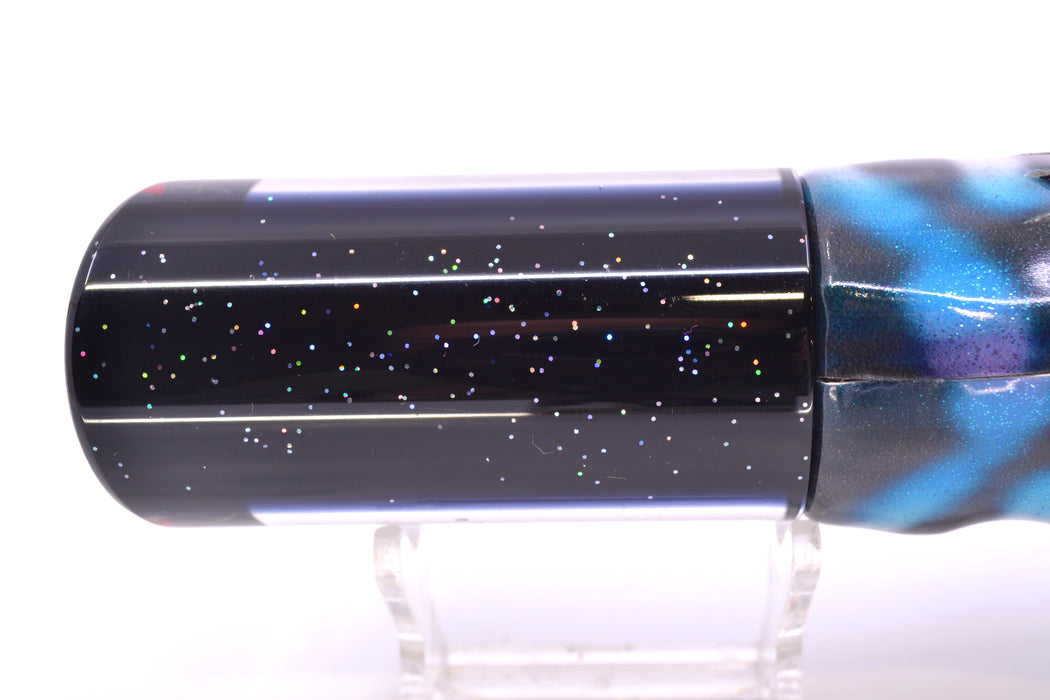 TANTRUM Lures Abalone Shell Black Back Large Tube 12" 7.7oz Fire Tailz Vinyl Wahoo