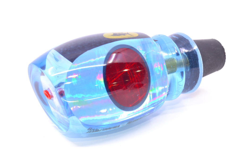 Aloha Lures Ice Blue Rainbow Black Back Red Eyes Bamboocha 12" 6.7oz GZE