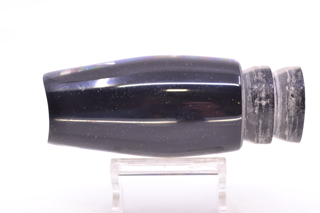 Coggin Lures Black Rainbow Dichro Black Back 4-Hole Copalure Scoop 12" 9oz