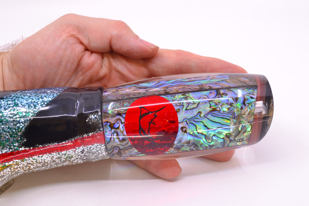 Bonze Lures Paua Shell Red Eyes Violator 14" 17oz Skirted Evil