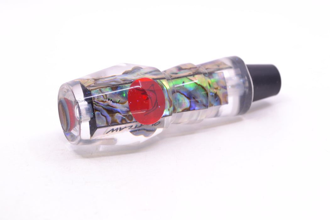Bonze Lures Paua Shell Red Eyes Eyes Outlaw 7" 1oz
