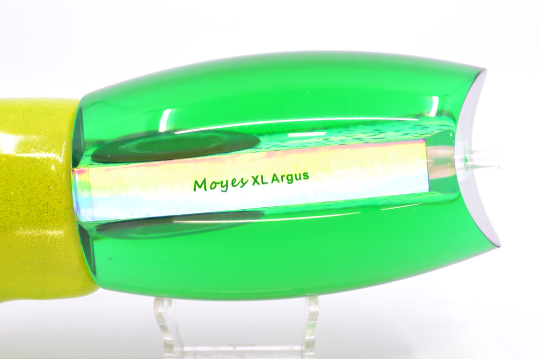 Moyes Lures Mahi MOP Green Back XL Argus Teaser 25.5oz Fire Tailz Vinyl Mahi