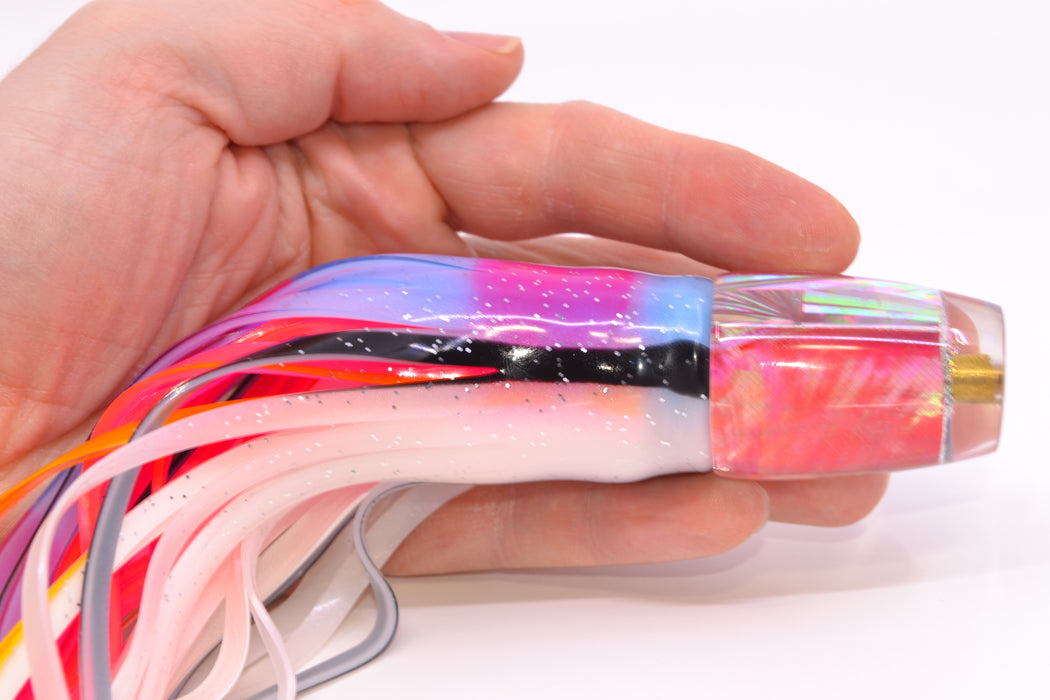 Koya Lures Pink MOP-Silver Starburst JP 511 9" 4oz Skirted Gay Bob GZE