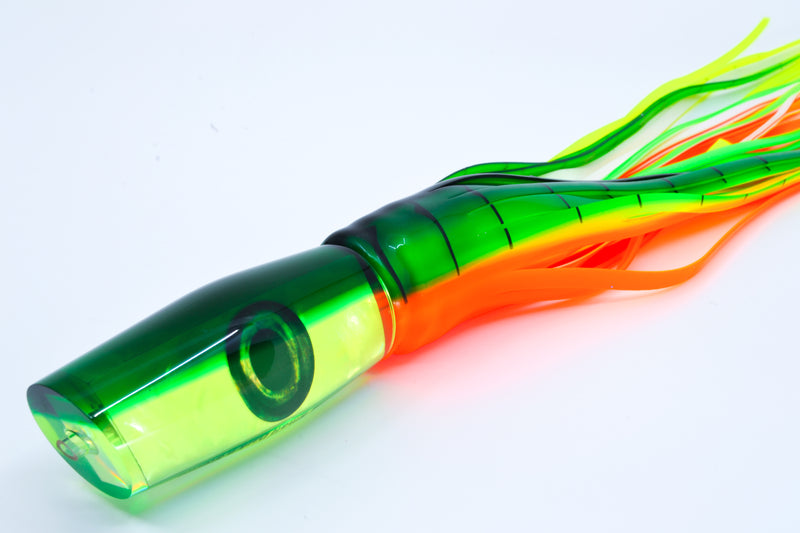 Moyes Lures Chartreuse MOP Green Back Small Dark-N-Stormy 9" 4.5oz Skirted Guacamaya GZE