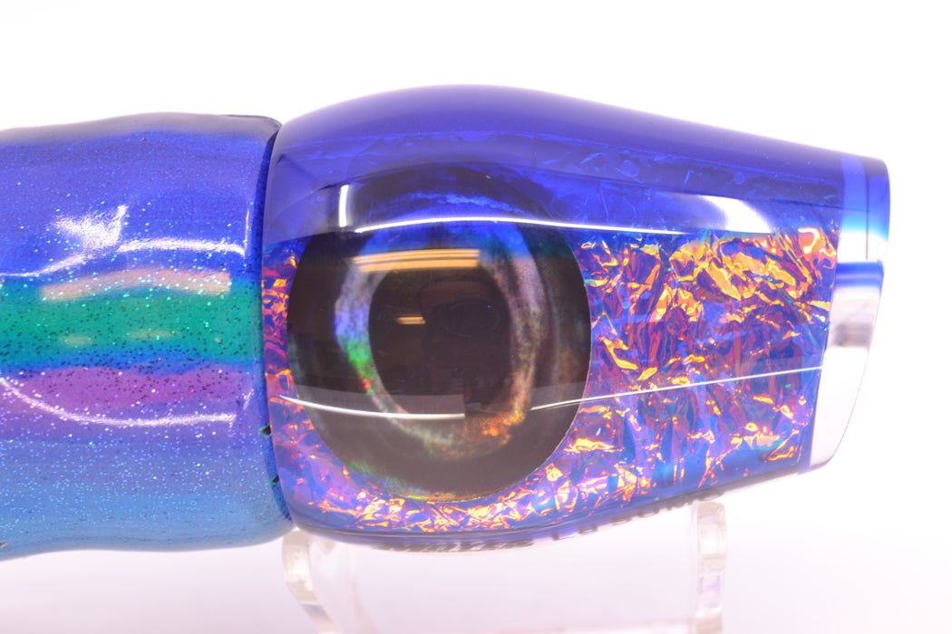 Moyes Lures Blue-Pink Dichro Blue Back Taxi Eyes Large Sumo 14" 10.3oz FT Vinyl Blueberry