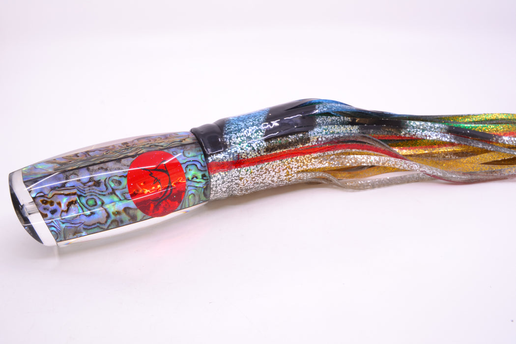 Bonze Lures Paua Shell Red Eyes Violator 14" 17oz Skirted Evil