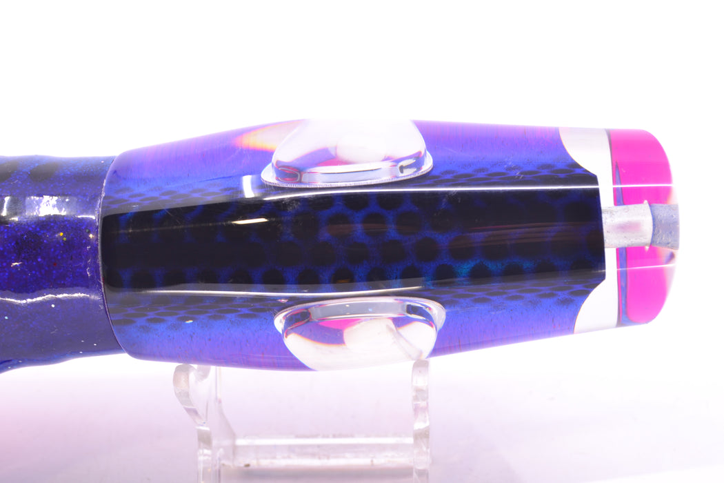 Big T Lures Blue-Purple-Pink Pearl Black Dotted Back Leopard 12" 10.7oz Skirted GZE