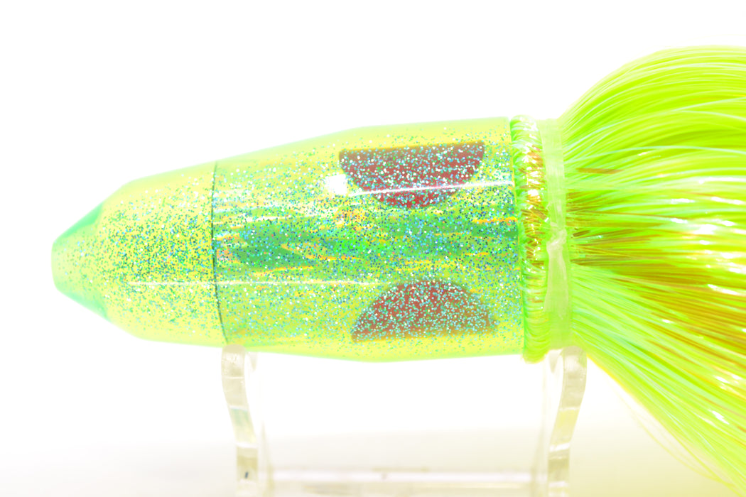 TANTRUM Lures Chartreuse Rainbow Ice Blue Back Medium Bullet 9" 7oz Strobez GZE