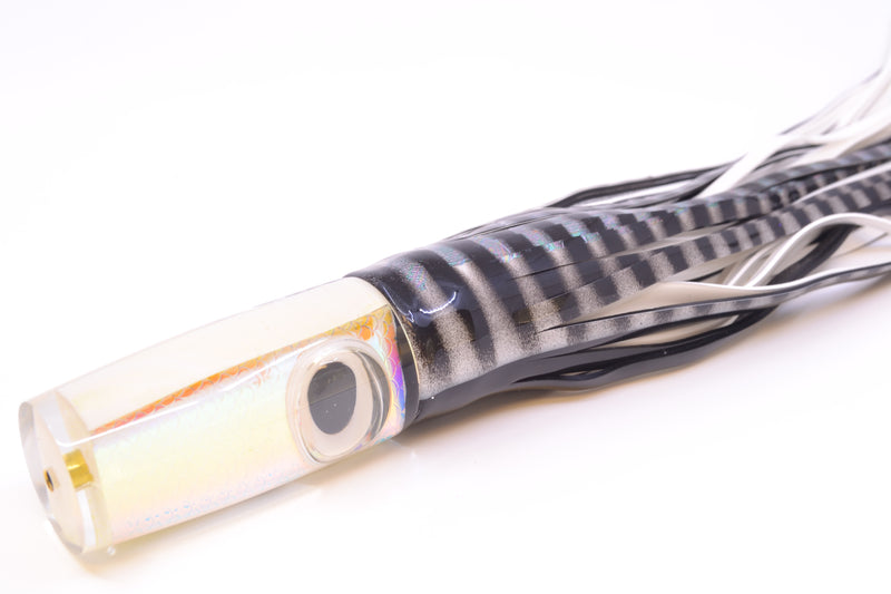 Koya Lures Ice Rainbow Scale White Pearl Hard Head 9" 4oz Skirted White Aurora