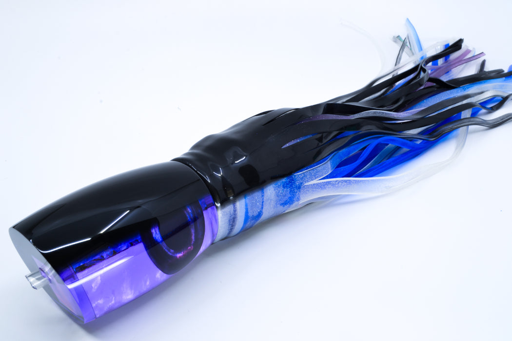 Moyes Lures Purple Paua Shell-MOP Black Back Large Boogeyman 14" 9.7oz Skirted