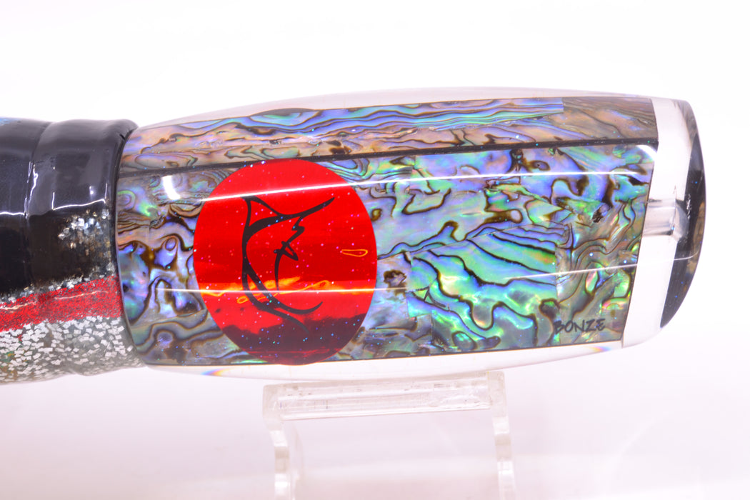 Bonze Lures Paua Shell Red Eyes Violator 14" 17oz Skirted Evil