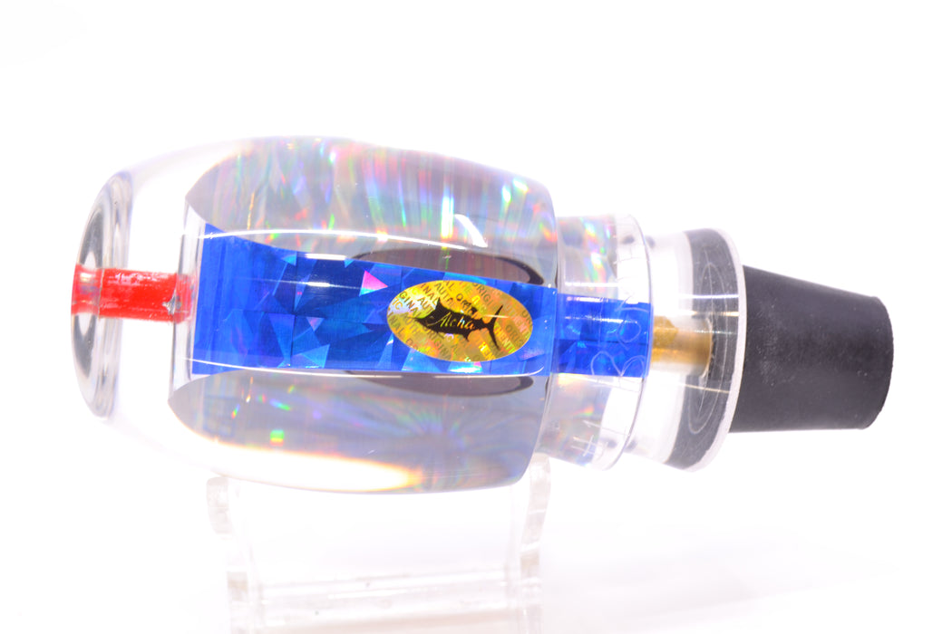 Aloha Lures Silver Rainbow Blue Back Red Eyes Bamboocha 12" 6.7oz